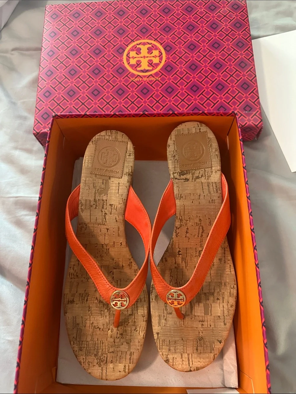 Tory Burch Wedge Sandals Size 11